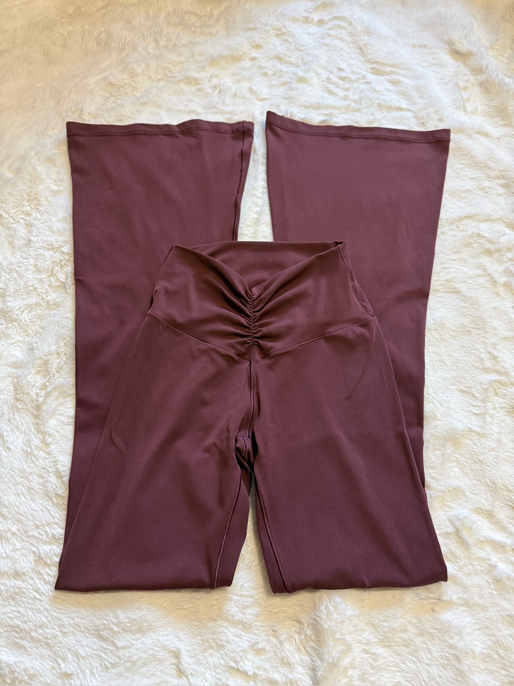 OFFLINE by Aerie Real Me High Waisted Ruched Flare Legging - Size S